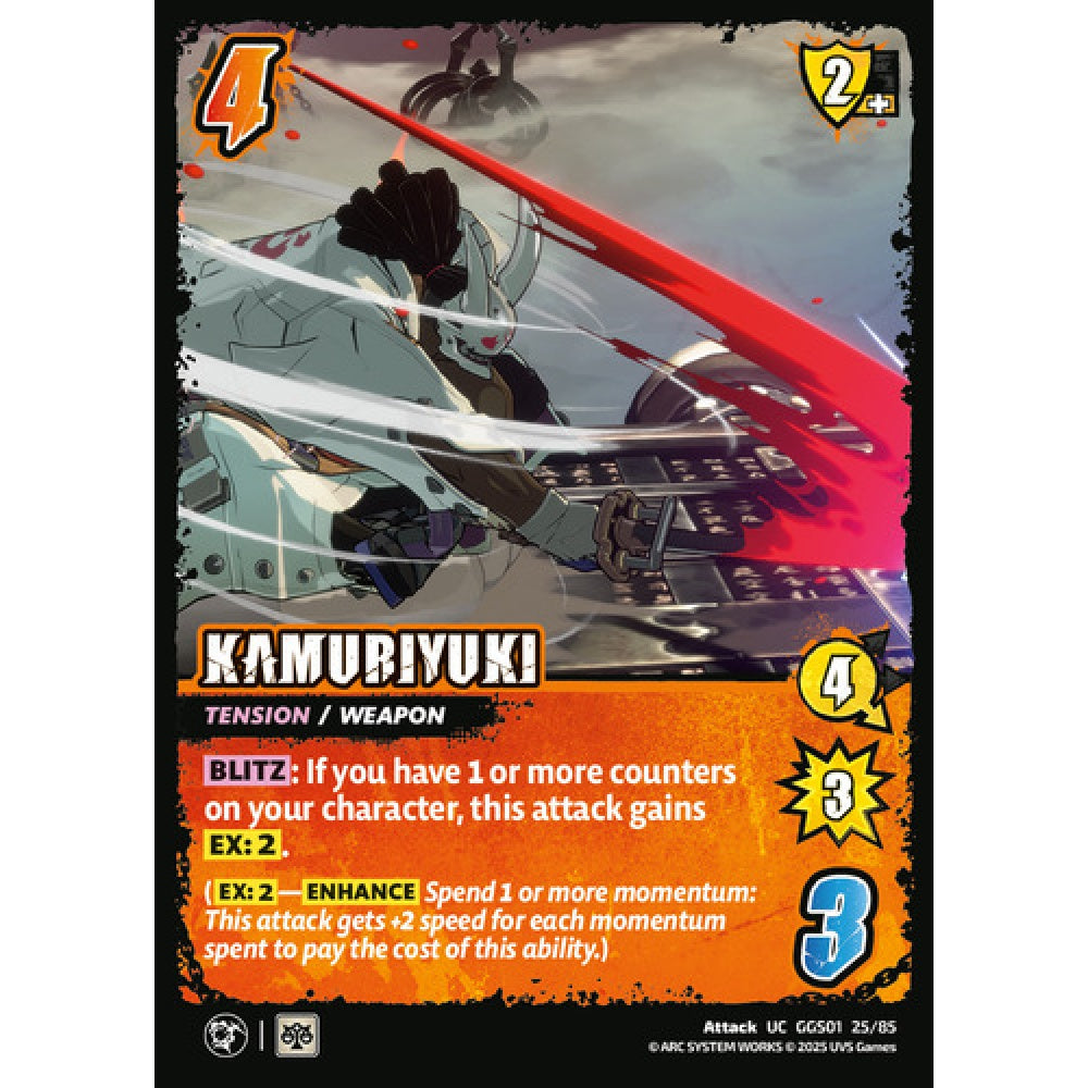 Kamuriyuki 25/85 Universus Card Game Guilty Gear -Strive- UC Non-Foil