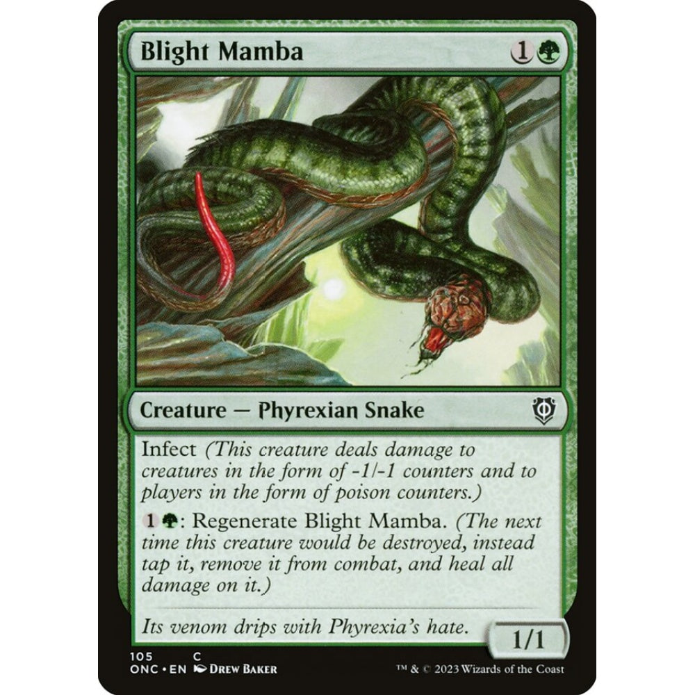 Blight Mamba, common, 105, Magic the Gathering, Phyrexia: All Will Be One Commander