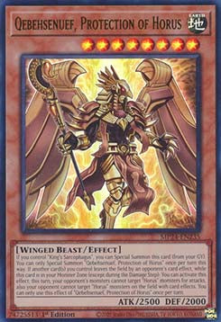 Qebehsenuef, Protection of Horus