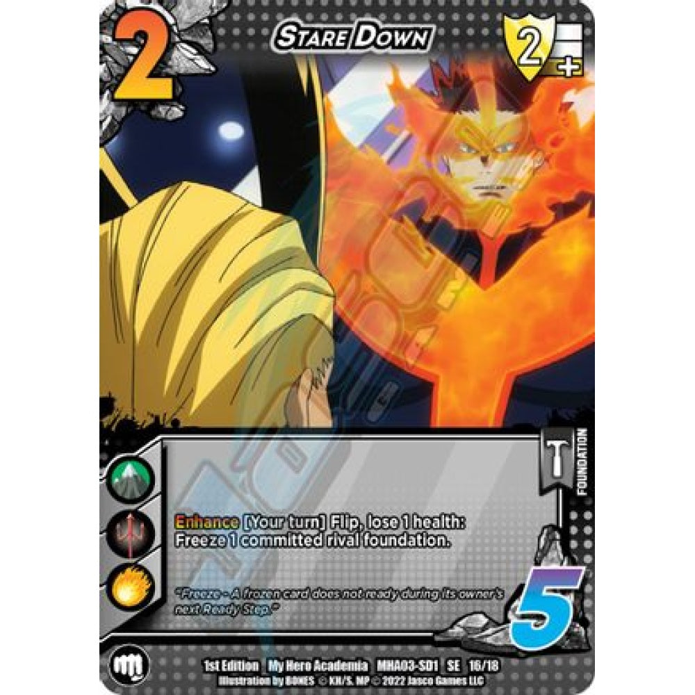 Stare Down, 16/18, SE, UniVersus, MHA03 Heroes Clash