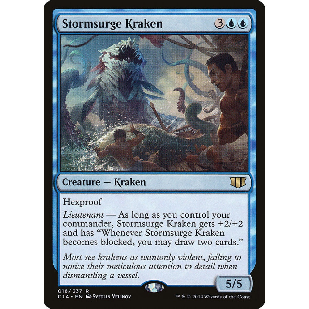 Stormsurge Kraken rare 18 Magic the Gathering Commander 2014