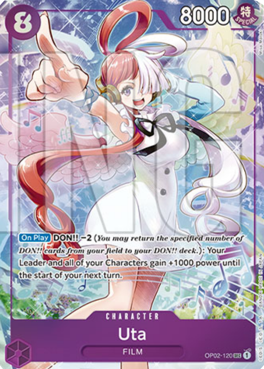 op02 rare cards Uta (OP02-120)