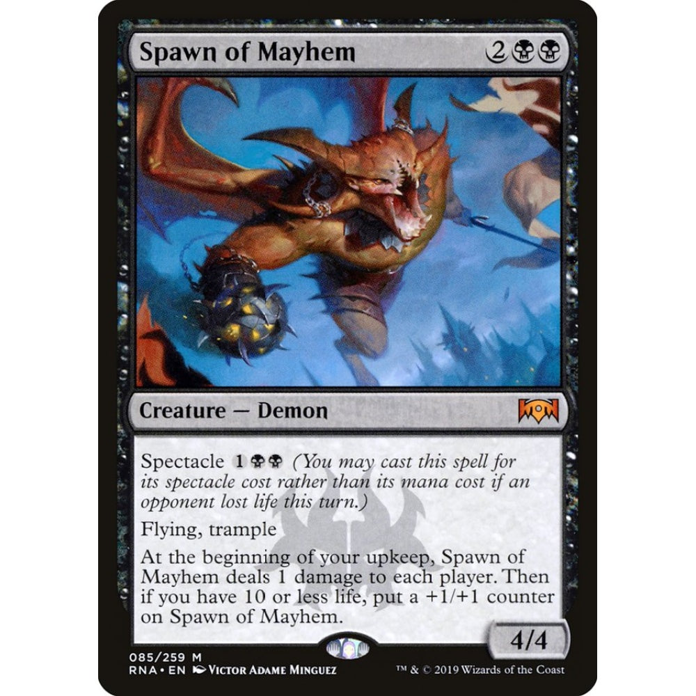 Spawn of Mayhem mythic 85 Magic the Gathering Ravnica Allegiance