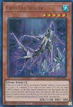 yugioh quarter century bonanza cards Crystal Shark (V.2 - Ultra Rare)