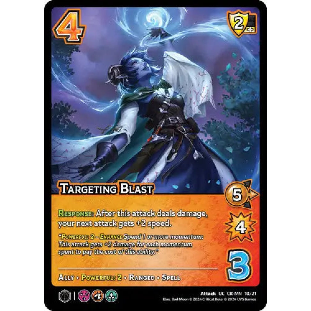 Targeting Blast, 10/21, UC, UniVersus, Critical Role Vox Machina & Mighty Nein