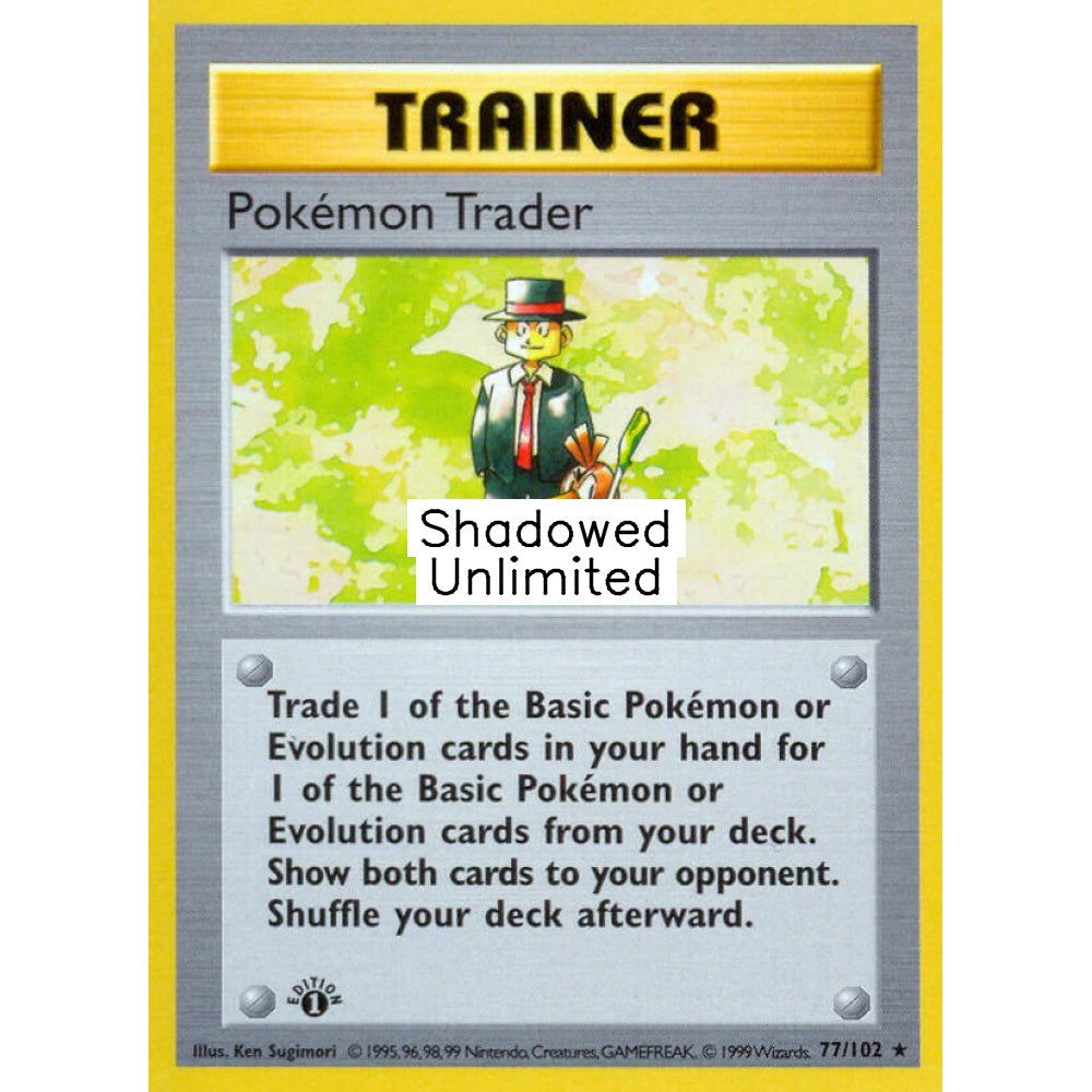 Pokémon Trader Rare 77/102 Pokemon Card Game Base Set