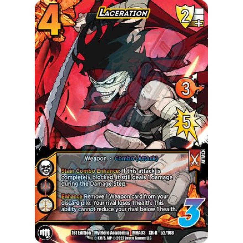 Laceration, 52/108, R, UniVersus, MHA03 Heroes Clash