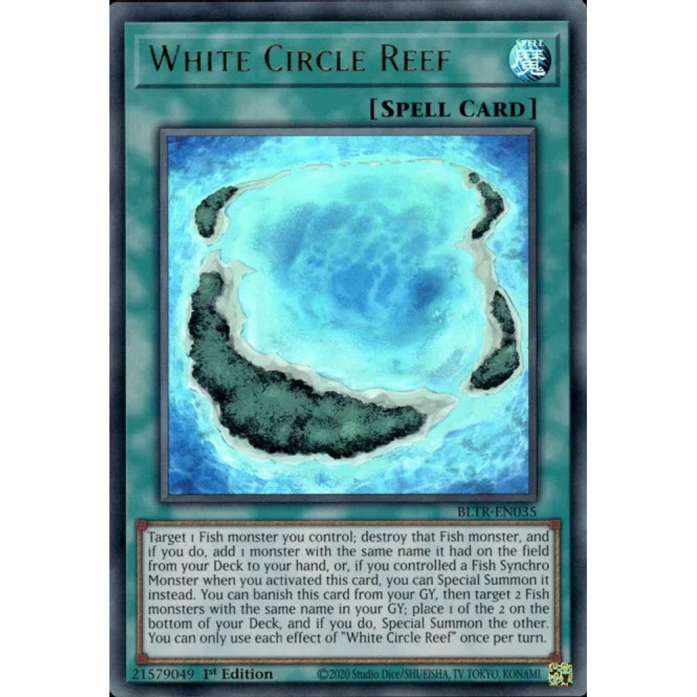 White Circle Reef, BLTR-EN035, Ultra Rare, Yu-Gi-Oh!, Battles of Legend: Terminal Revenge