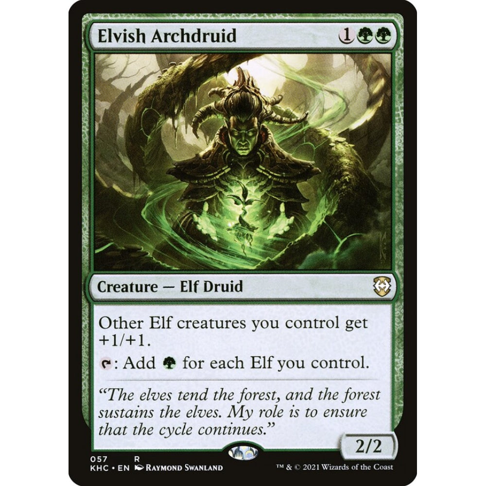 Elvish Archdruid rare 57 Magic the Gathering Kaldheim Commander