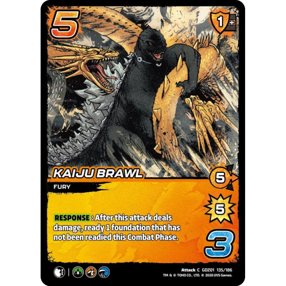 Kaiju Brawl GDZ01 135/186 GDZ01 Universus Godzilla: Reign of Kaiju Attack C