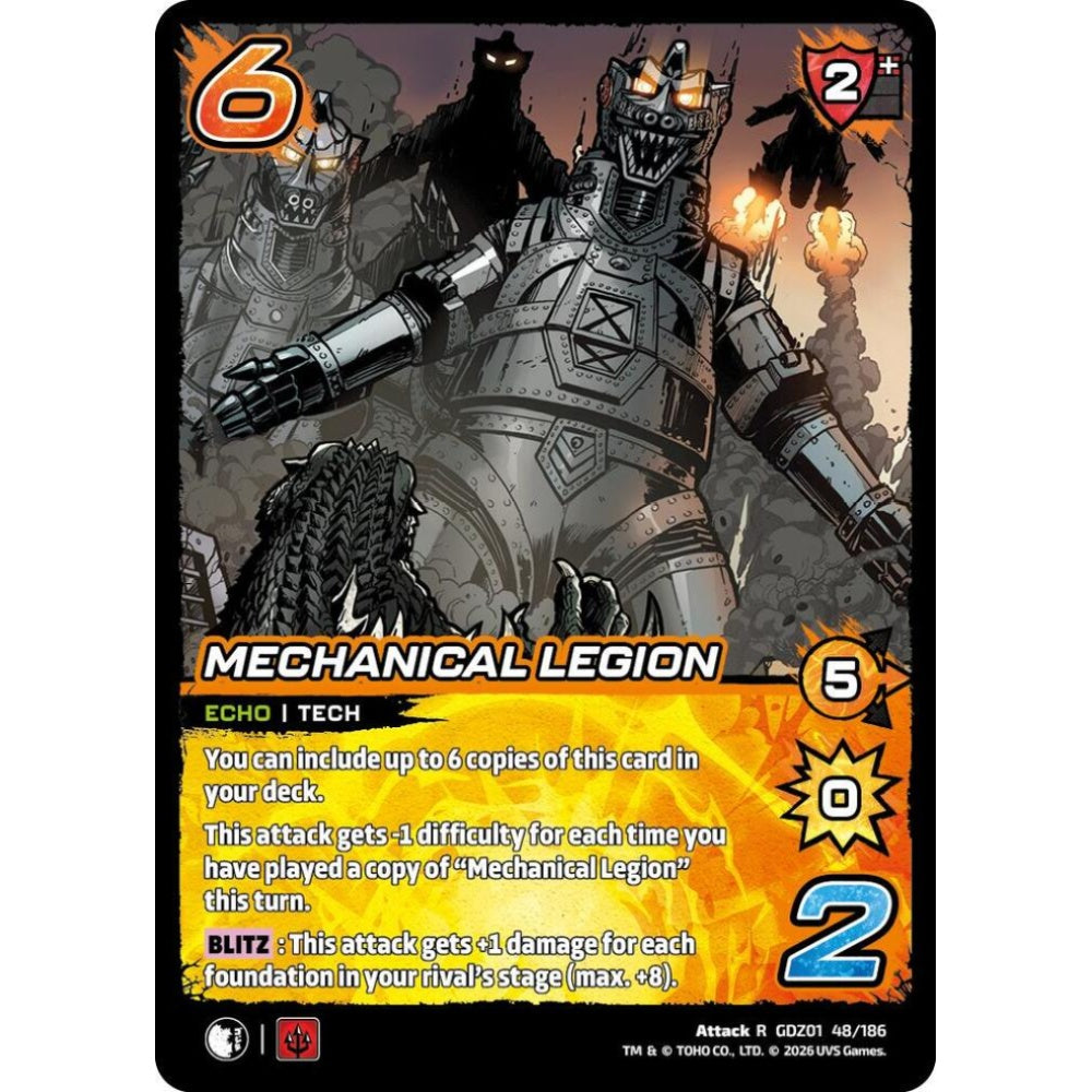 Mechanical Legion GDZ01 48/186 GDZ01 Universus Godzilla: Reign of Kaiju Attack R