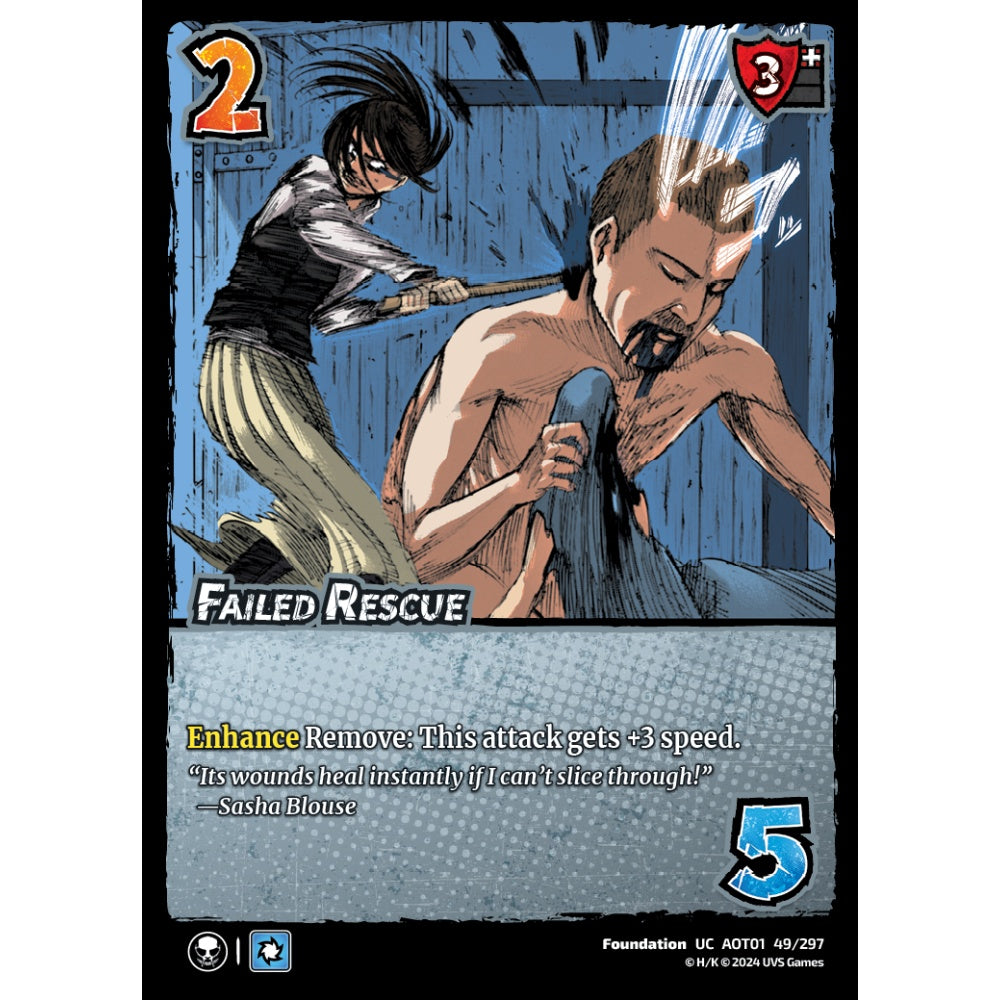 Failed Rescue, 49/297, UC, UniVersus, Attack on Titan: Battle for Humanity