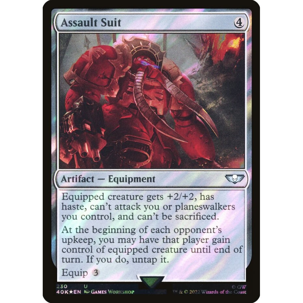 Assault Suit uncommon 230★ Magic the Gathering Warhammer 40,000 Commander