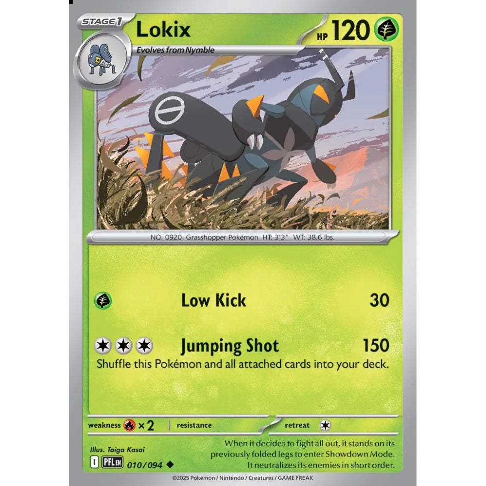 Lokix Uncommon 010/094 Pokemon Card Game Phantasmal Flames