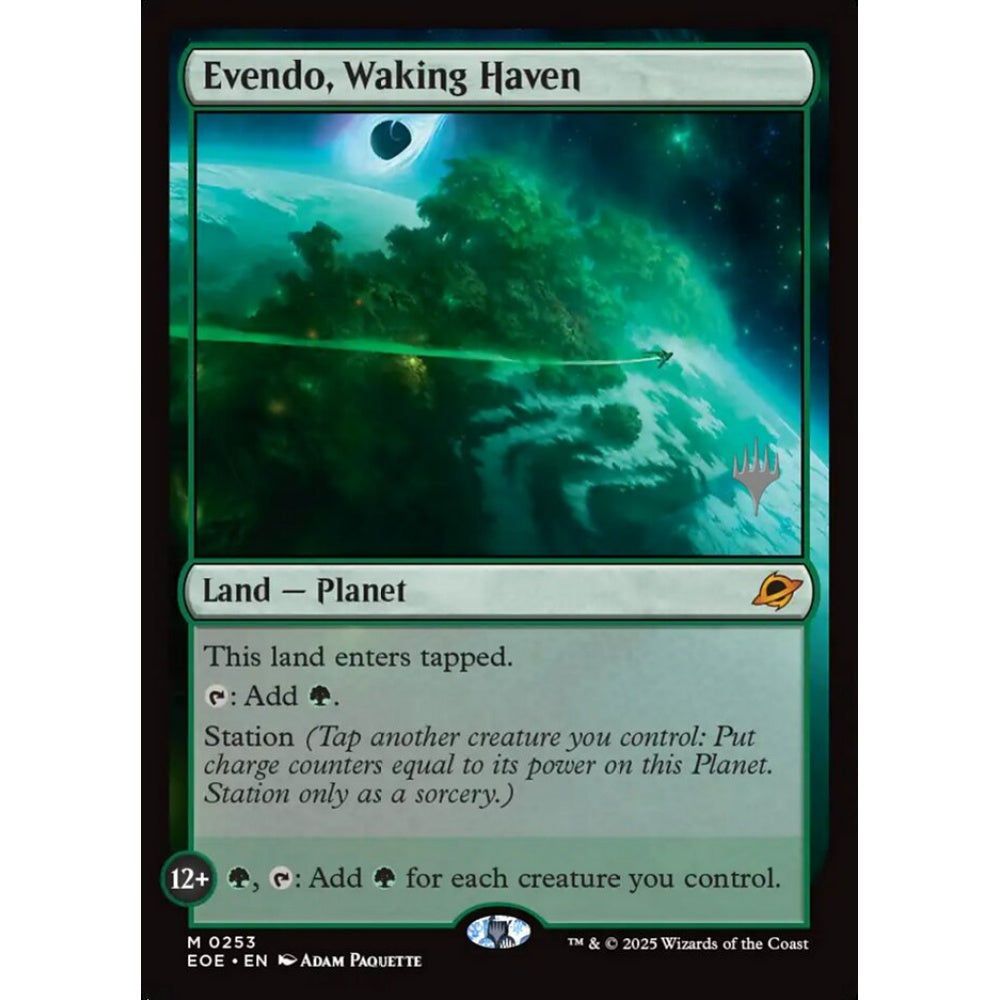 Evendo, Waking Haven mythic 253p Magic the Gathering Edge of Eternities Promos