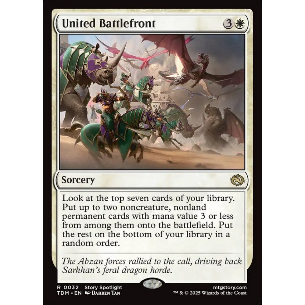 United Battlefront rare 32 Magic the Gathering Tarkir: Dragonstorm