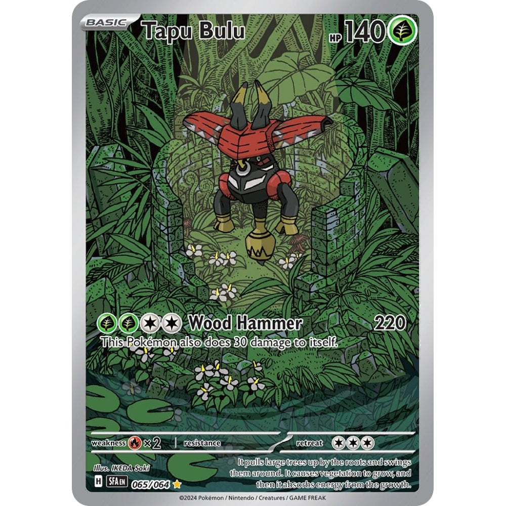 Tapu Bulu Illustration Rare 065/064 Pokemon Card Game Shrouded Fable