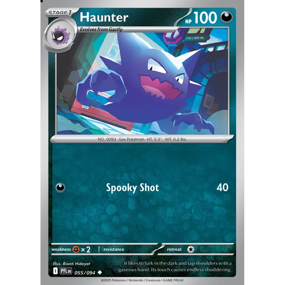 Haunter Uncommon 055/094 Pokemon Card Game Phantasmal Flames