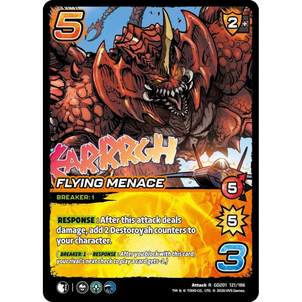 Flying Menace GDZ01 121/186 GDZ01 Universus Godzilla: Reign of Kaiju Attack R