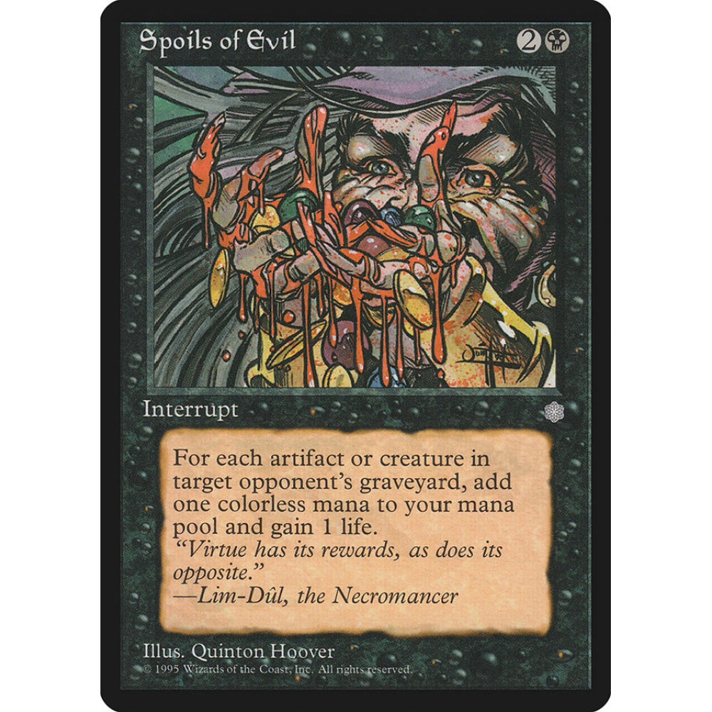 Spoils of Evil rare 163 Magic the Gathering Ice Age
