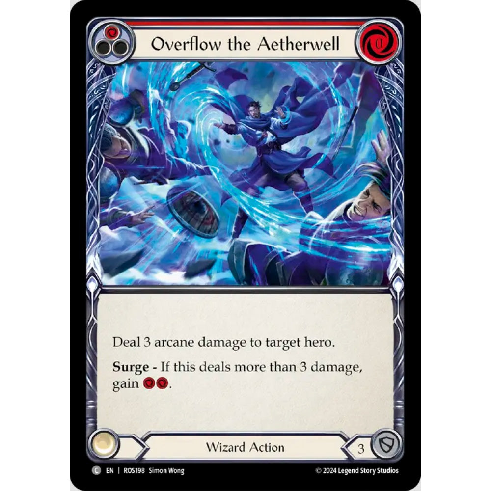 Overflow the Aetherwell, Red), Common, Flesh and Blood, Rosetta