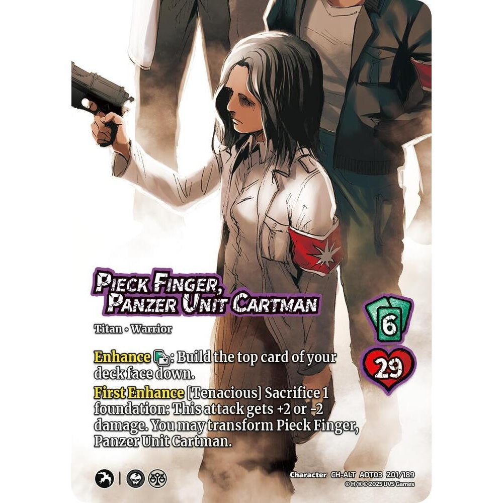 Pieck Finger, Panzer Unit Cartman // Cart Titan, Finale 201/189 AOT03 Universus Attack on Titan: Apocalypse Character CH-ALT