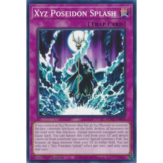 Xyz Poseidon Splash ROTA-EN069 Common Common Yu-Gi-Oh Rage of the Abyss in Art