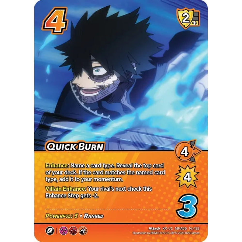 Quick Burn, 14/153, XR-UC, UniVersus, MHA06 Jet Burn