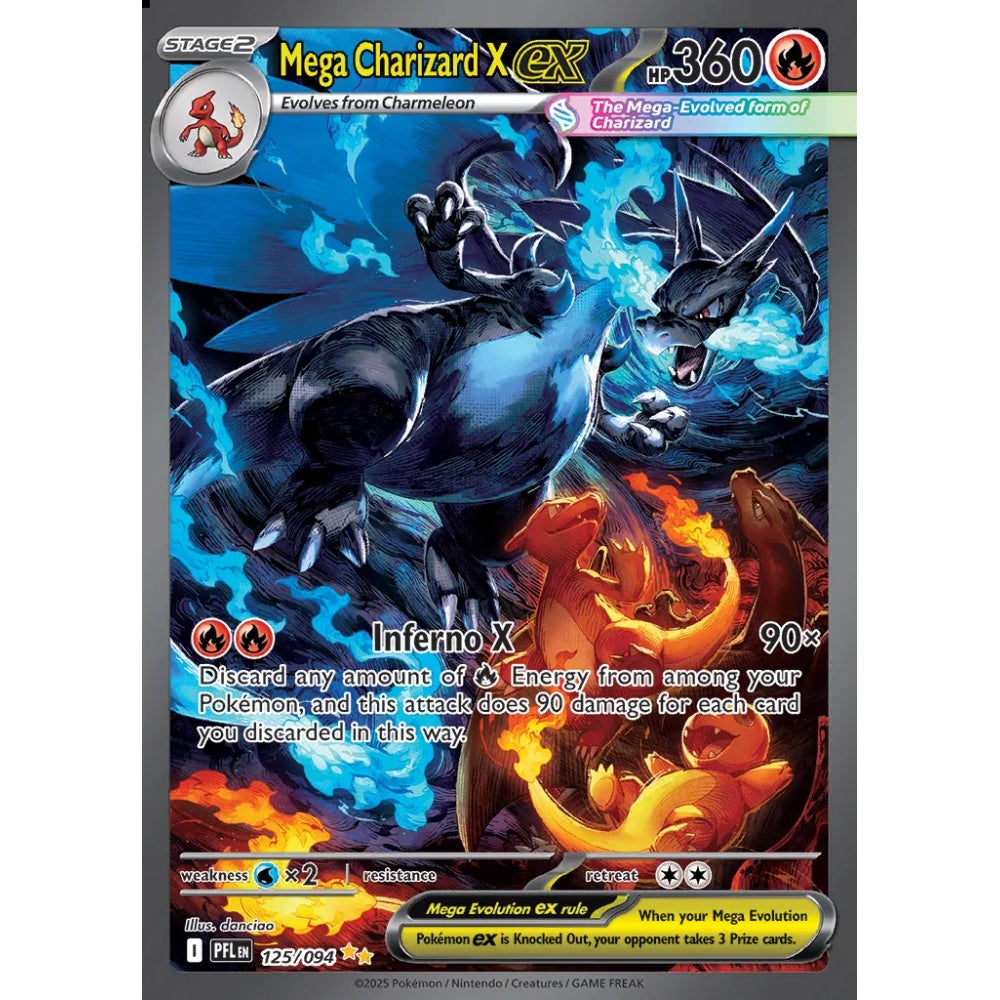Mega Charizard X ex Special Illustration Rare 125/094 Pokemon Card Game Phantasmal Flames