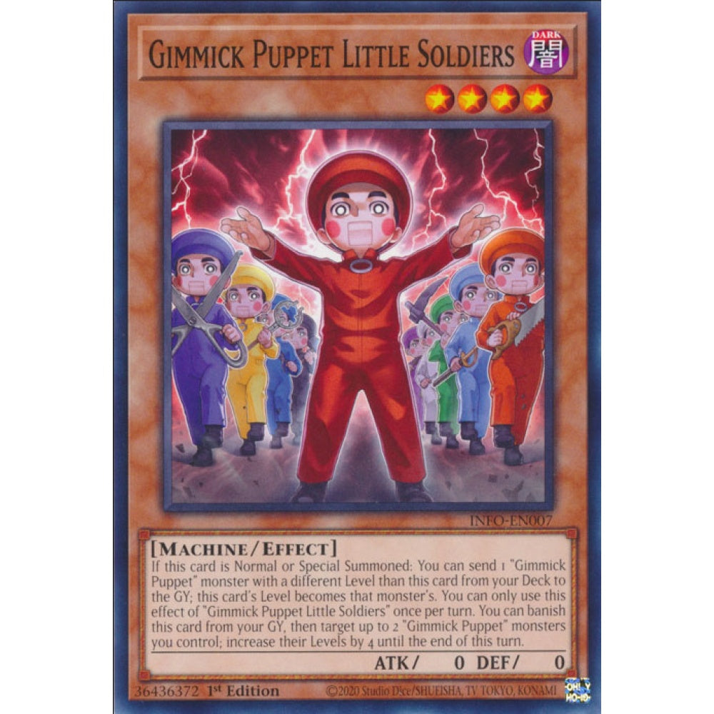 Gimmick Puppet Little Soldiers, INFO-EN007, Common, Yu-Gi-Oh!, The Infinite Forbidden