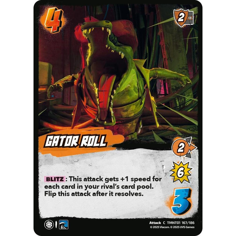 Gator Roll 167/186 TMNT01 Universus Teenage Mutant Ninja Turtles Attack C