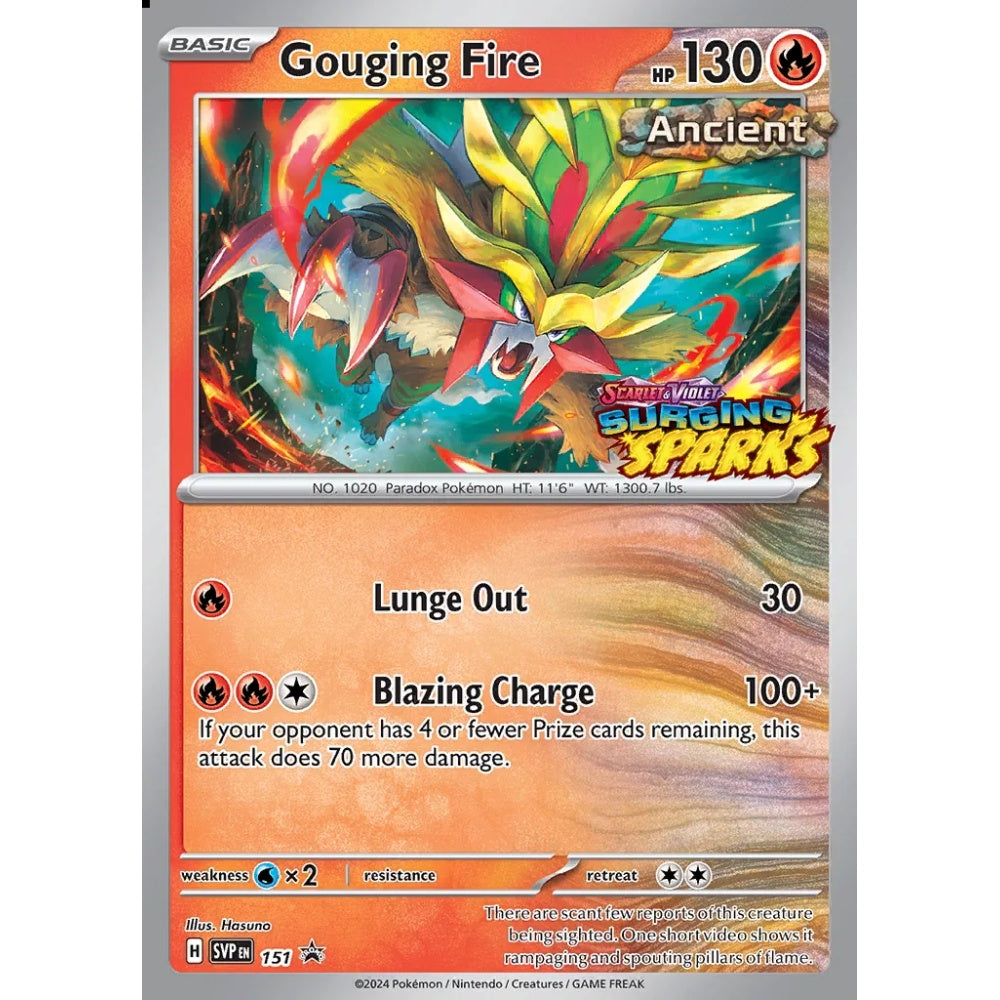 Gouging Fire Promo 151 Pokemon Card Game Scarlet & Violet Promos