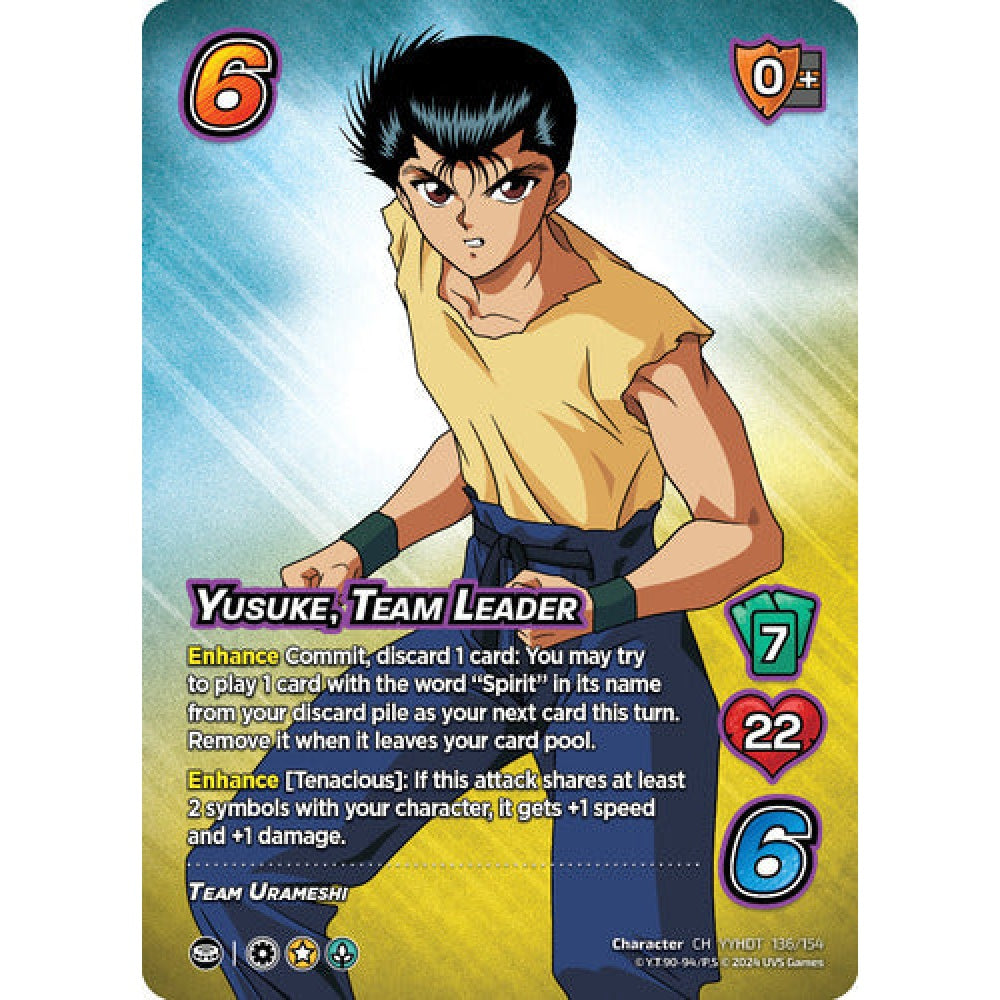 Yusuke, Team Leader, 136/154, CH, UniVersus, Yu Yu Hakusho: Dark Tournament