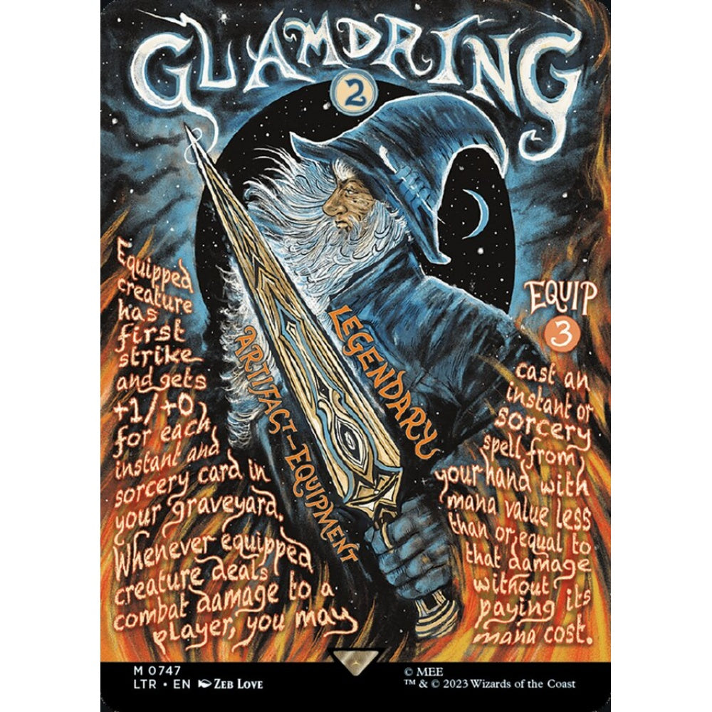 Glamdring, mythic, 747, Magic the Gathering, The Lord of the Rings: Tales of Middle-earth
