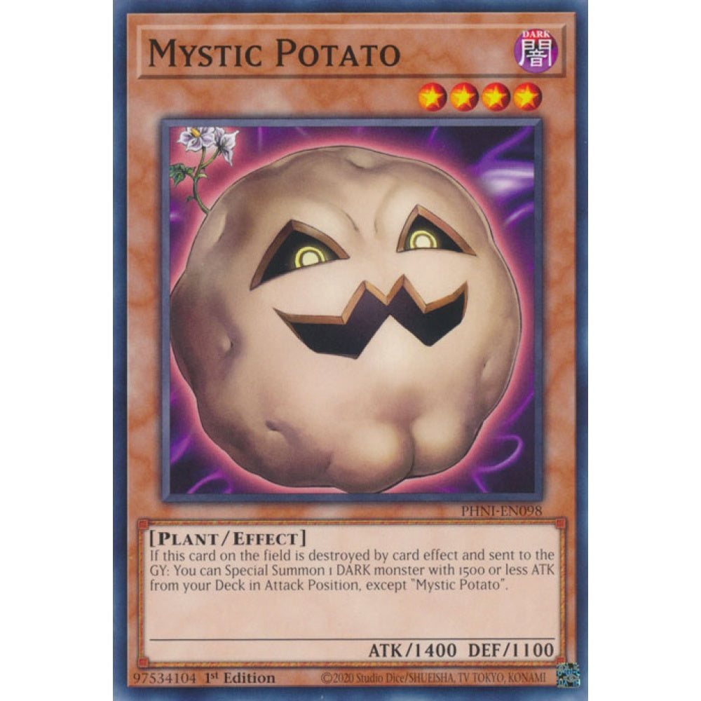 Mystic Potato PHNI-EN098 Common Common Yu-Gi-Oh Phantom Nightmare in Art