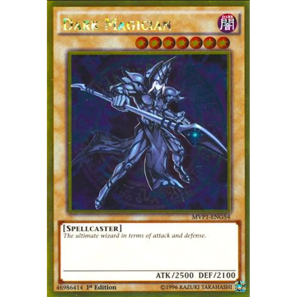 Dark Magician MVP1-ENG54 Gold Rare Yu-Gi-Oh The Dark Side of Dimensions Movie Pack: Gold Edition