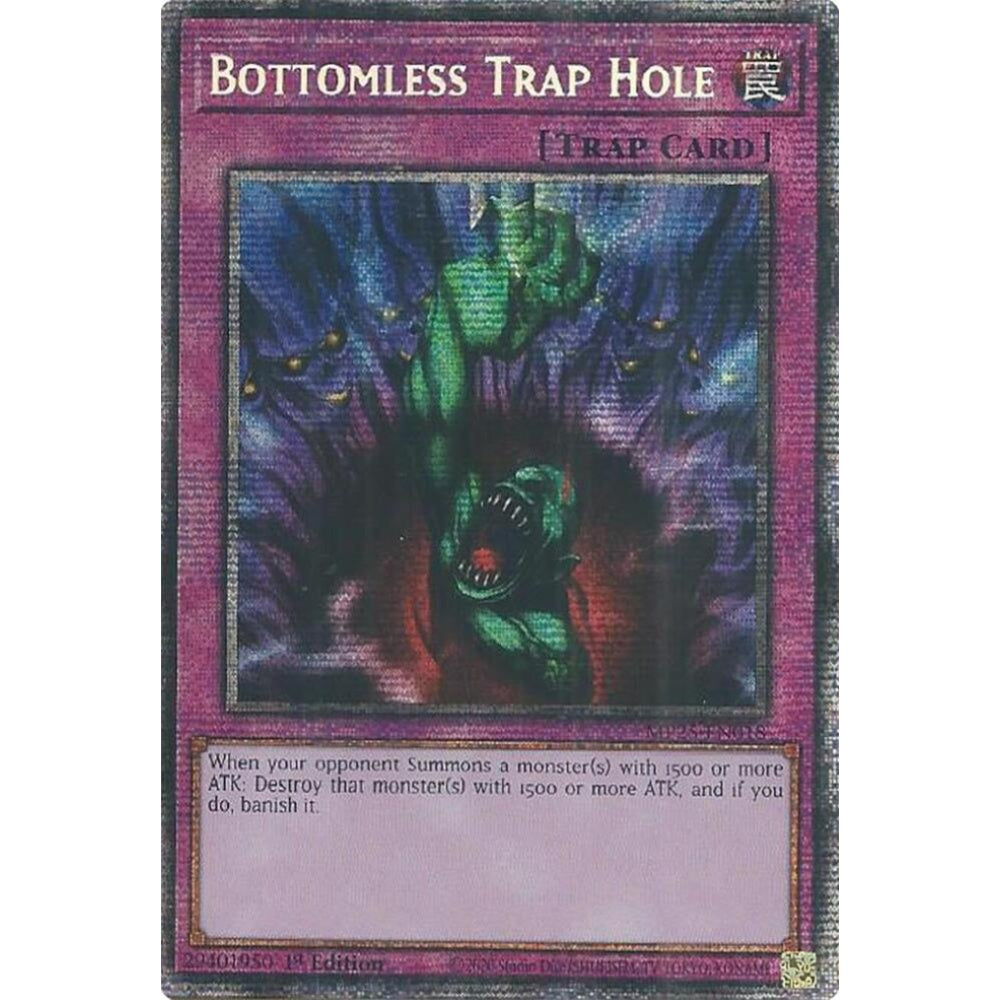 Bottomless Trap Hole MP25-EN018 Starlight Rare Yu-Gi-Oh 2025 Mega-Pack