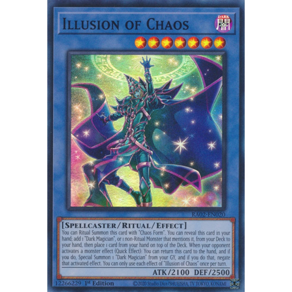 Illusion of Chaos RA02-EN020 Secret Secret Rare Yu-Gi-Oh 25th Anniversary Rarity Collection II in Art