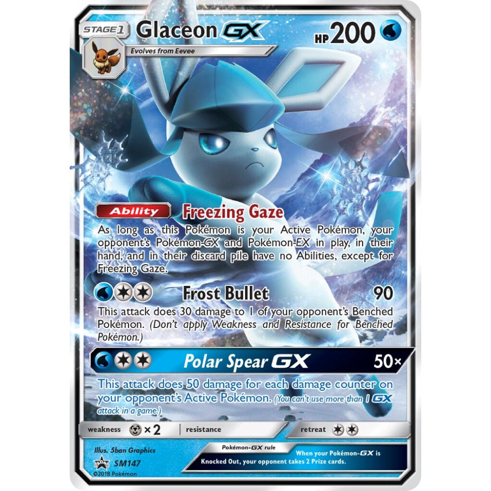 Glaceon-GX Promo SM147 Pokemon Card Game Sun & Moon Promos