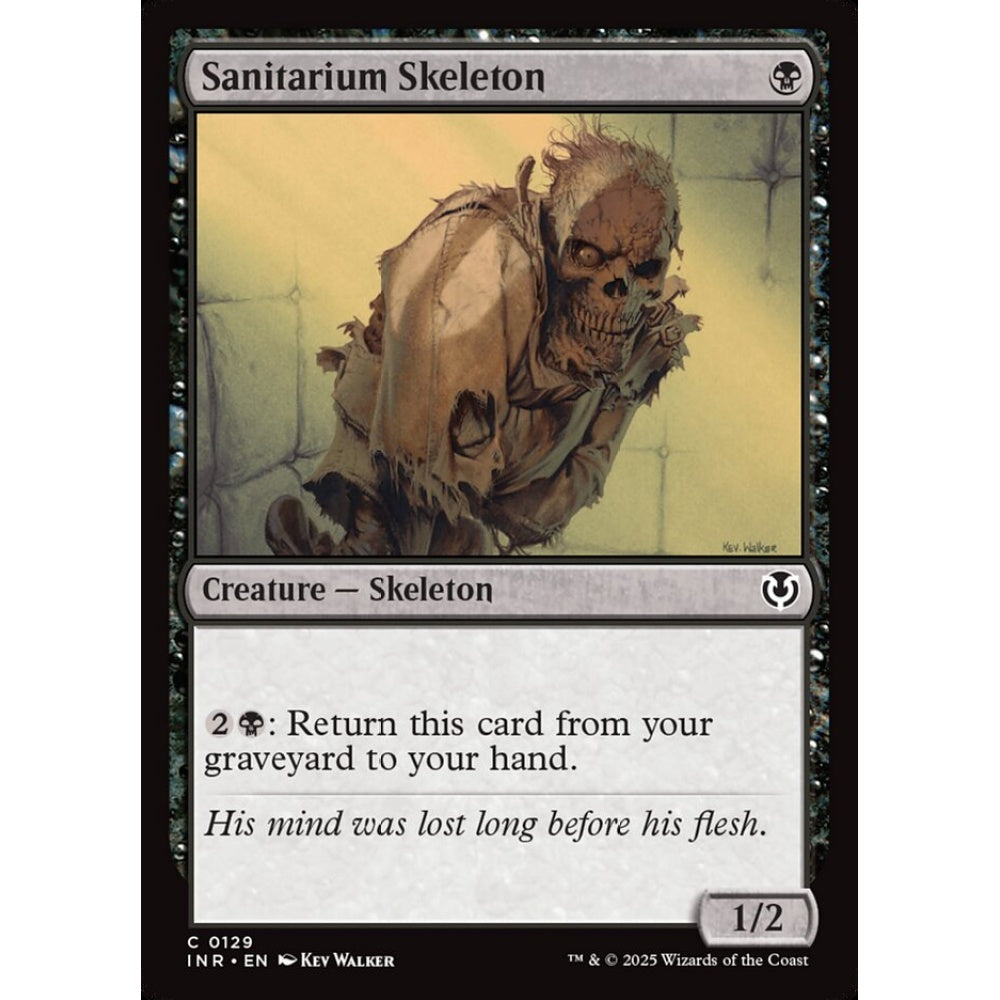 Sanitarium Skeleton, 129, common, Magic: The Gathering, Innistrad Remastered