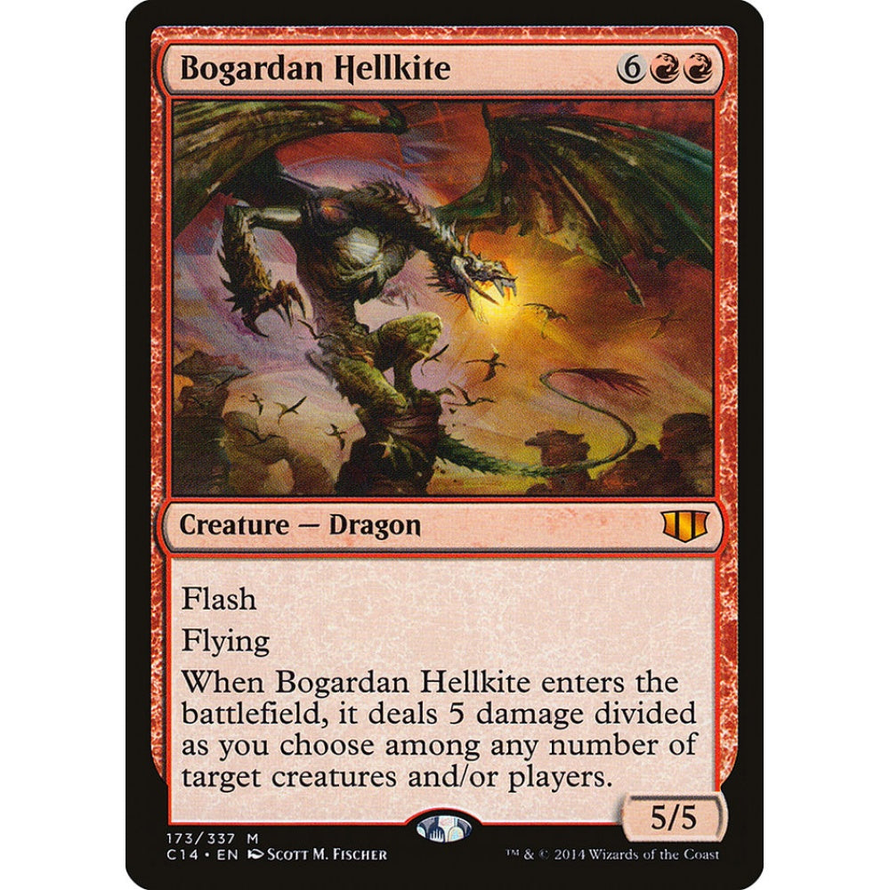 Bogardan Hellkite mythic 173 Magic the Gathering Commander 2014