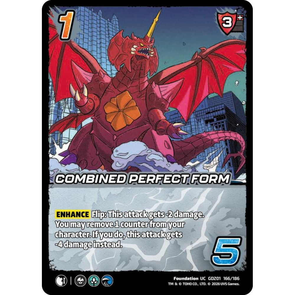 Combined Perfect Form GDZ01 166/186 GDZ01 Universus Godzilla: Reign of Kaiju Foundation UC