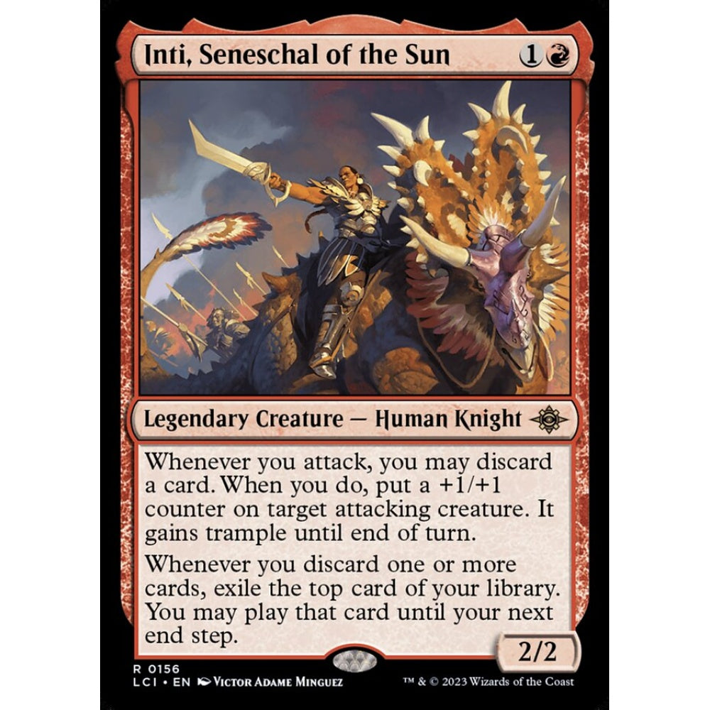 Inti, Seneschal of the Sun rare 156 Magic the Gathering The Lost Caverns of Ixalan