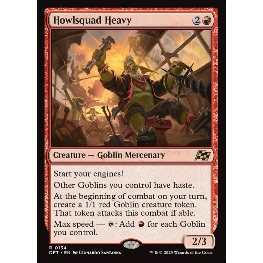 Howlsquad Heavy, 134, rare, Magic: The Gathering, Aetherdrift