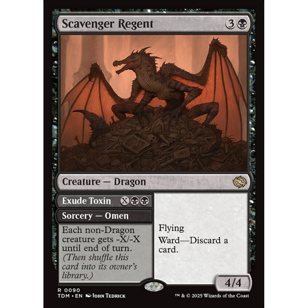 Scavenger Regent // Exude Toxin rare 90 Magic the Gathering Tarkir: Dragonstorm