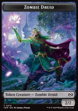 Zombie Druid Token (B 2/2) // Treasure Token