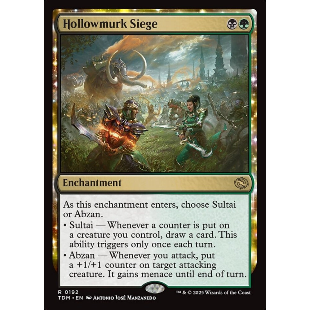 Hollowmurk Siege rare 192 Magic the Gathering Tarkir: Dragonstorm