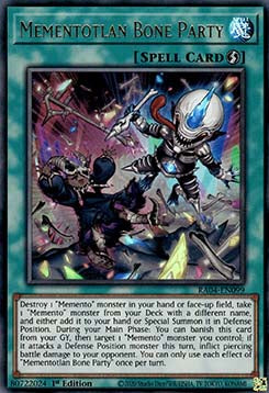 rage of the abyss yugioh cards Mementotlan Bone Party (V.2 - Ultra Rare)