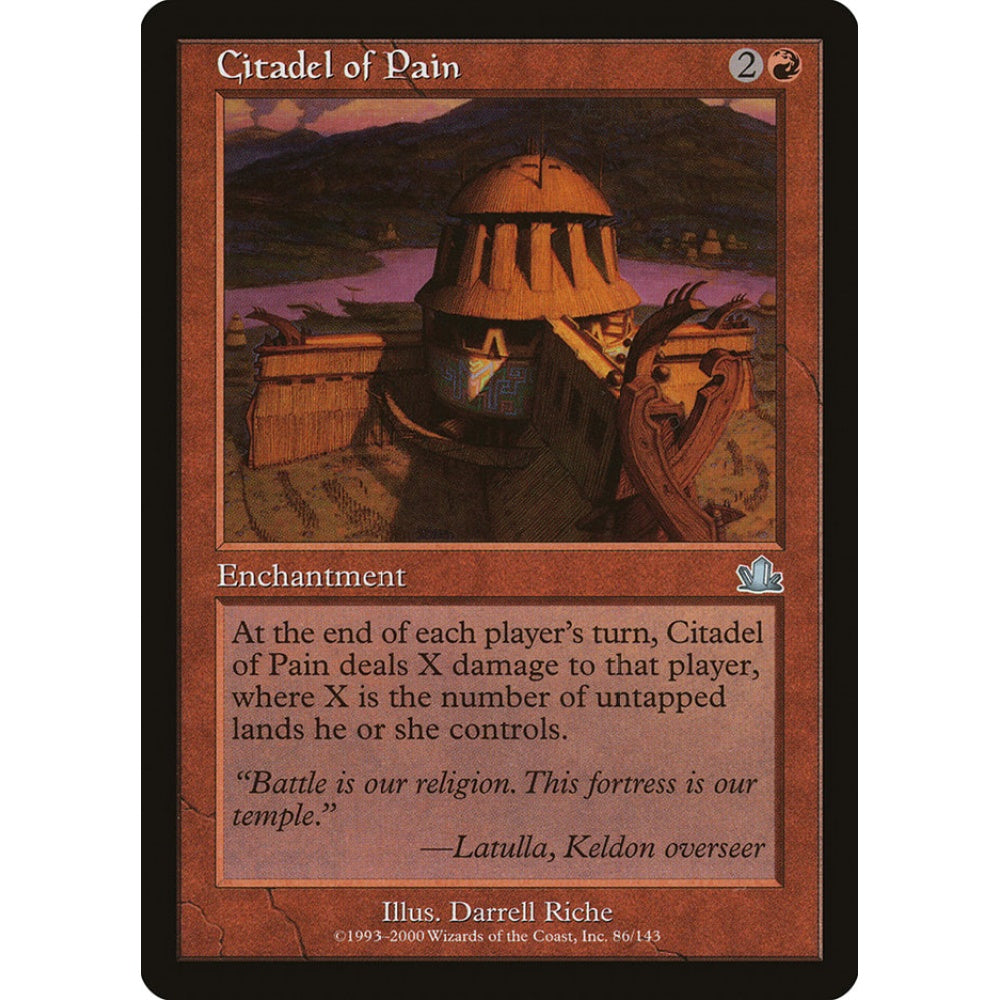 Citadel of Pain uncommon 86 Magic the Gathering Prophecy German