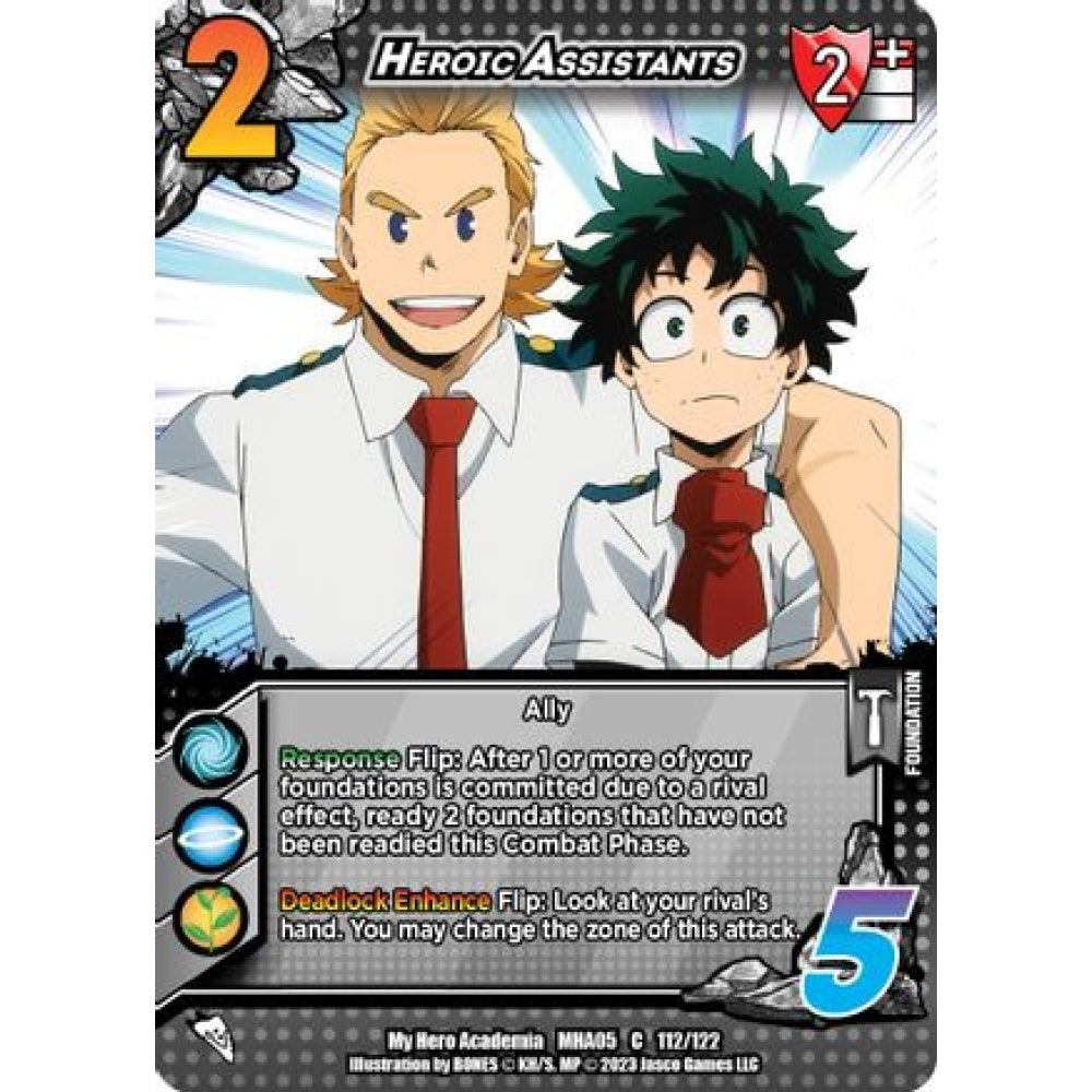 Heroic Assistants, 112/122, C, UniVersus, MHA05 Undaunted Raid